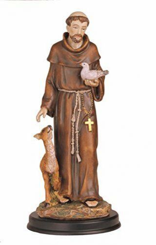 Statue 12 Inch St Saint Francis Of Assisi Estatua San Francisco De Asis Isis