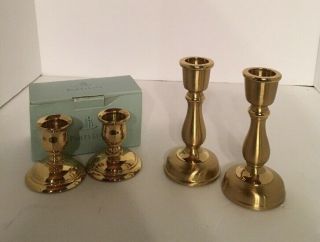 2 Pair Partylite Candle Holders One Is P7723 Oxford And Other Is A Bit Taller
