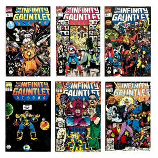 Infinity Gauntlet Comic Books Series 1 - 6 (marvel Comics 1991,  Est.  Grade Nm)