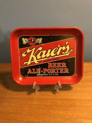 Old Kaiers Rectangular Beer Tray - Mahanoy City Pa 1930 