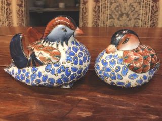 Ducks Andrea By Sadek Hand Painted Japan Pottery Ceramic