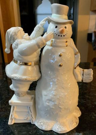 Lenox For The Holidays Santa With Snowman