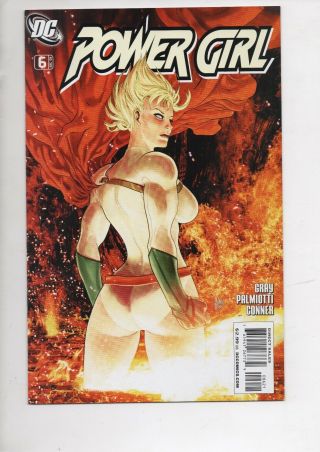 Power Girl 6 Comic Book From 2009 In Vf/nm 9.  0/march Hard To Find Variant Cover