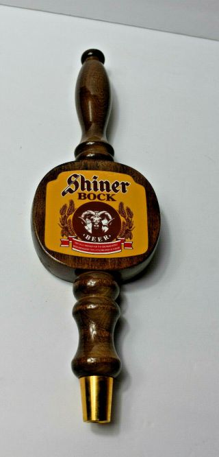 Vintage Shiner Bock Wooden Beer Tap Handle 12 "