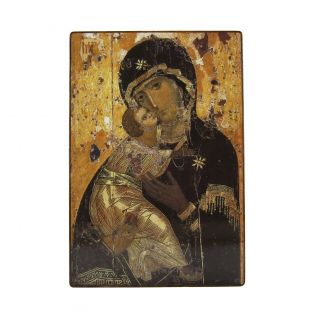 Orthodox Russian Icon Virgin Mary,  Mother Of Jesus,  Vladimirskaya,  Theotokos