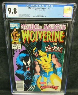 Marvel Comics Presents 122 (1993) Early Venom Vs.  Wolverine Cgc 9.  8 F220