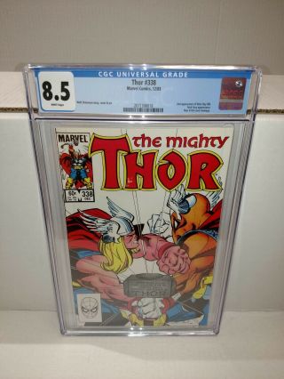 Cgc 8.  5 Marvel Thor 338 12/83 2nd Beta Ray Bill
