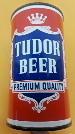 Tudor Flat Top Beer Can From Hornell,  Ny Tough Version