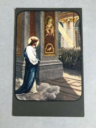 Watchtower Photo Drama Biblia Illustrata Postcard 62 Jesus
