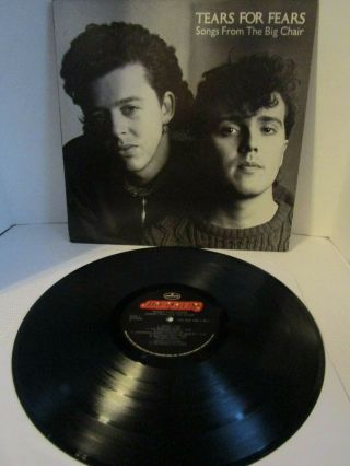 1985 Tears For Fears Songs From The Big Chair Vinyl Lp Album 0501 Mercury