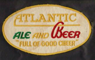 Atlantic Ale And Beer " Full Of Good Cheer " 8.  5x5 " Uniform Patch Nc Ga Tn Va Fl