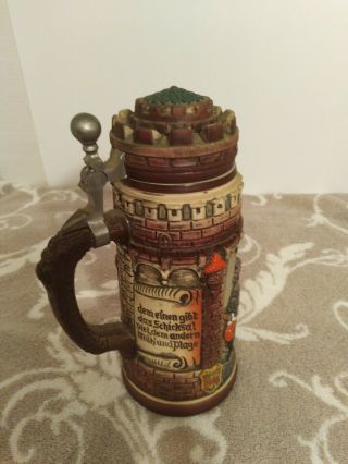 Gerz Beer Stein Made In West Germany 8.  5 " Tall