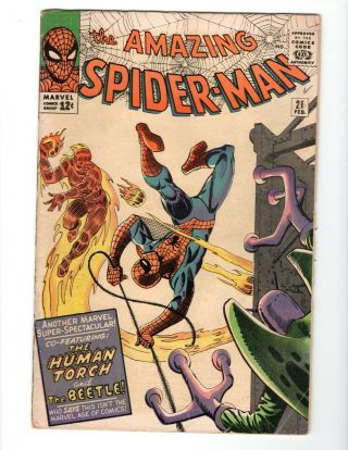 February 1965 - The Spider - Man 21 - 2nd Beetle - " Where Flies The Beetle "
