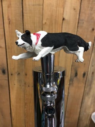 Border Collie Dog Beer Keg Tap Handle Kegerator Knob Pull Akc Homebrew