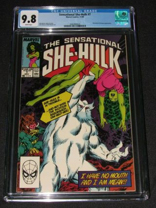 Sensational She - Hulk 7 (1989) John Byrne Gga Cover Copper Age Cgc 9.  8 W676