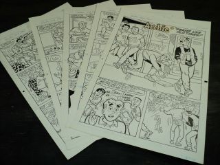 Art Story (archie 419) 5 Pages Complete Stan Goldberg 1994 Art 413