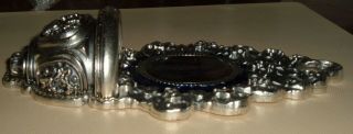 OUR LADY OF GRACE ITALIAN SILVER PLATED Holy Water Font MARY Chapel 3