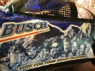 Vintage Busch Beer Inflatable Race Car Goodyear Nascar Blow Up Bar Deco 1993 2