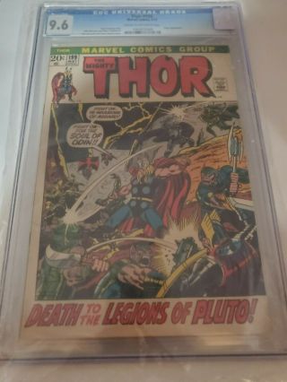 1972 Marvel Comics The Mighty Thor 199 Cgc 9.  6 Pluto Appearance