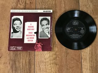 Dinah Washington & Brook Benton - A Rocking Good Way : Ex Uk 7 " Single Zep 10120