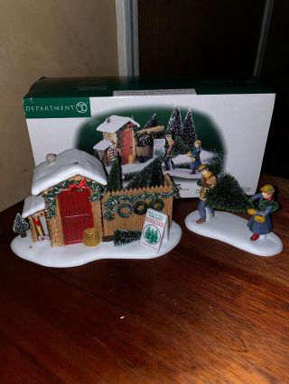 Dept 56 Christmas In The City Picking Out The Christmas Tree 58959 Set 2