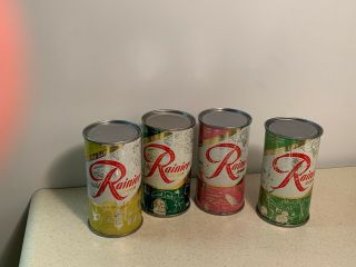 Rainier Beer Cans Spokane & Seattle Wa Brewing Co Beer Cans - 4 Vintage Cans