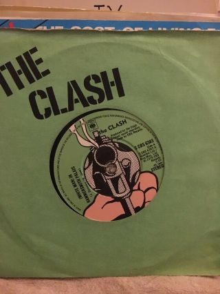 The Clash,  White Man In Hammersmith Palais 7”ps Punk Pistols Damned Adverts Slf