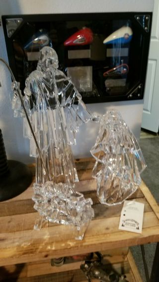 15.  5 " Holy Family 3 Piece Cut Crystal Look By Romans Retail Was 129.  99