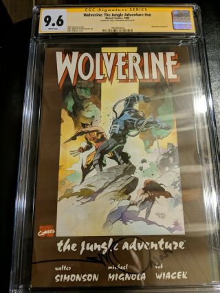 Wolverine: The Jungle Adventure Marvel Cgc Ss Graded 9.  6 Signed By Walt Simonson