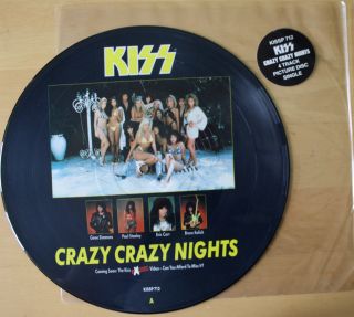 Ex Kiss Crazy Nights / Heavens On Fire Tears Are Falling 12 " Vinyl Picture Disc