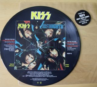 EX KISS CRAZY NIGHTS / HEAVENS ON FIRE TEARS ARE FALLING 12 