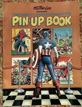 Mighty World Of Marvel Pin - Up Book By Stan Lee/fireside/1978/jim Steranko