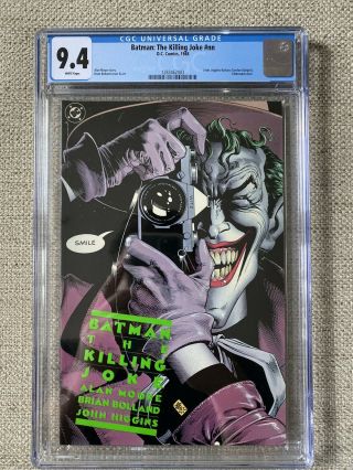 Batman The Killing Joke Dc (1988) Classic Joker Cover Cgc 9.  4