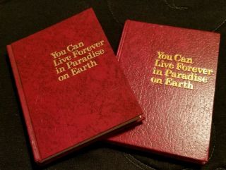 Watchtower " You Can Live Forever In Paradise On Earth Small Edition " Set Of Two