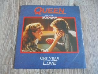 Queen - One Year Of Love 1986 France 45 Emi
