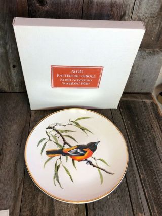 Avon Baltimore Oriole North American Songbird Plate Representative Award Plate