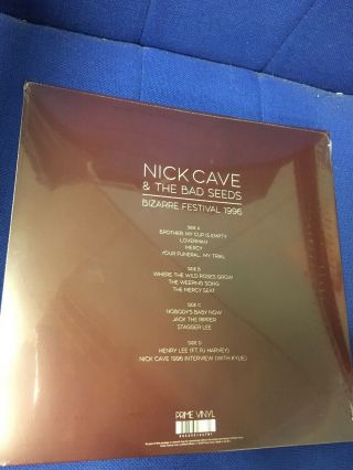 Nick Cave & The Bad Seeds - Bizarre Festival 1996 2x RED COLOURED vinyl LP 2