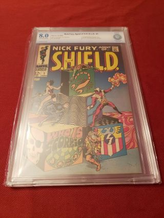 Nick Fury,  Agent Of Shield 1 Cbcs/ Not Cgc 8.  0 (1968) Classic Steranko Cover