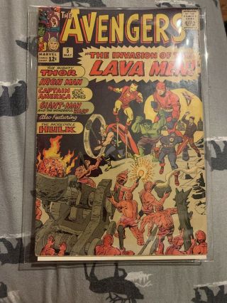 Avengers 5 Marvel Comics 1964 Stan Lee Jack Kirby The Invasion Of The Lava Men
