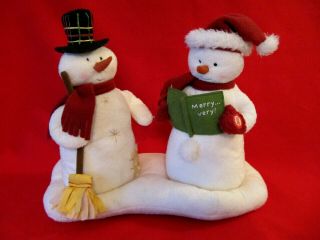 2003 Hallmark Jingle Pals Caroling Snowmen Animated Plush 1st Series