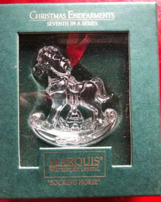 Marquis Waterford Crystal Rocking Horse Ornament Mib.  Made In Germany 115166