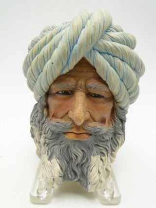 Old Legend Products Afghan Chalkware Head Hand Painted Wall Ornament