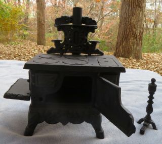 Old Mountain Cast Iron Mini Wood Cook Stove Byers Choice Childrens Toy 3