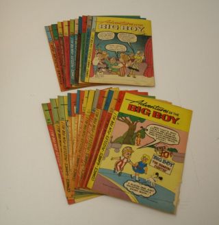 22 Issues Adventures Of Big Boy Comic Give - Aways 1960s 1970s Most Very Good