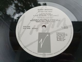 Gary Moore After The War 1st 1989 Uk Press Time Capsule One Play