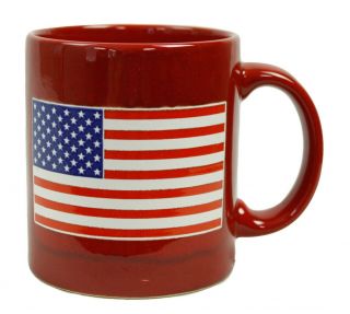 Patriotic Usa American Flag Red Coffee Mug Waechtersbach Germany