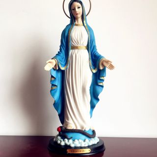 Exquisite Our Lady Of Grace Virgin Mary Catholic Religious Statue 12 "