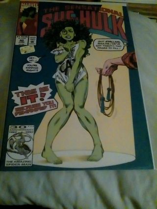 The Sensational She - Hulk 40,  Marvel Key Issue,  1992,  John Byrne,  Nm