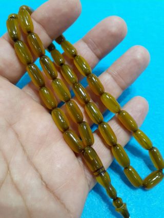 yellow islamic German Faturan rosary Tasbeh Prayer Beads Bakelite Amber Masbaha 2