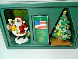 African American Santa And Tree Christmas Around World Galleria Lucchese Roman